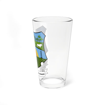 Escudo del Municipio Monagas Anzoátegui (Venezuela) (Coat of Arms) Pint Glass 16oz