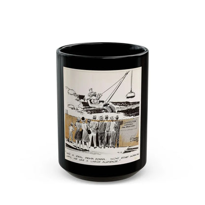 Cuties Daily Comic Strip, 1962 (2) - Black Coffee Mug-15oz-Go Mug Yourself