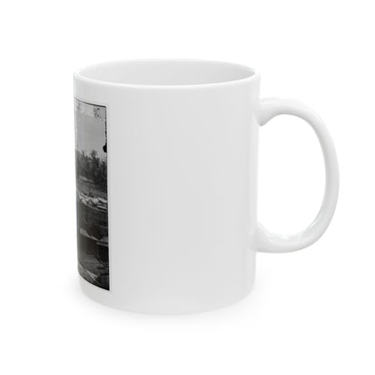 Atlanta, Georgia. Interior View Of Confederate Fort, East Of W. & A. Railroad, Looking East (U.S. Civil War) White Coffee Mug