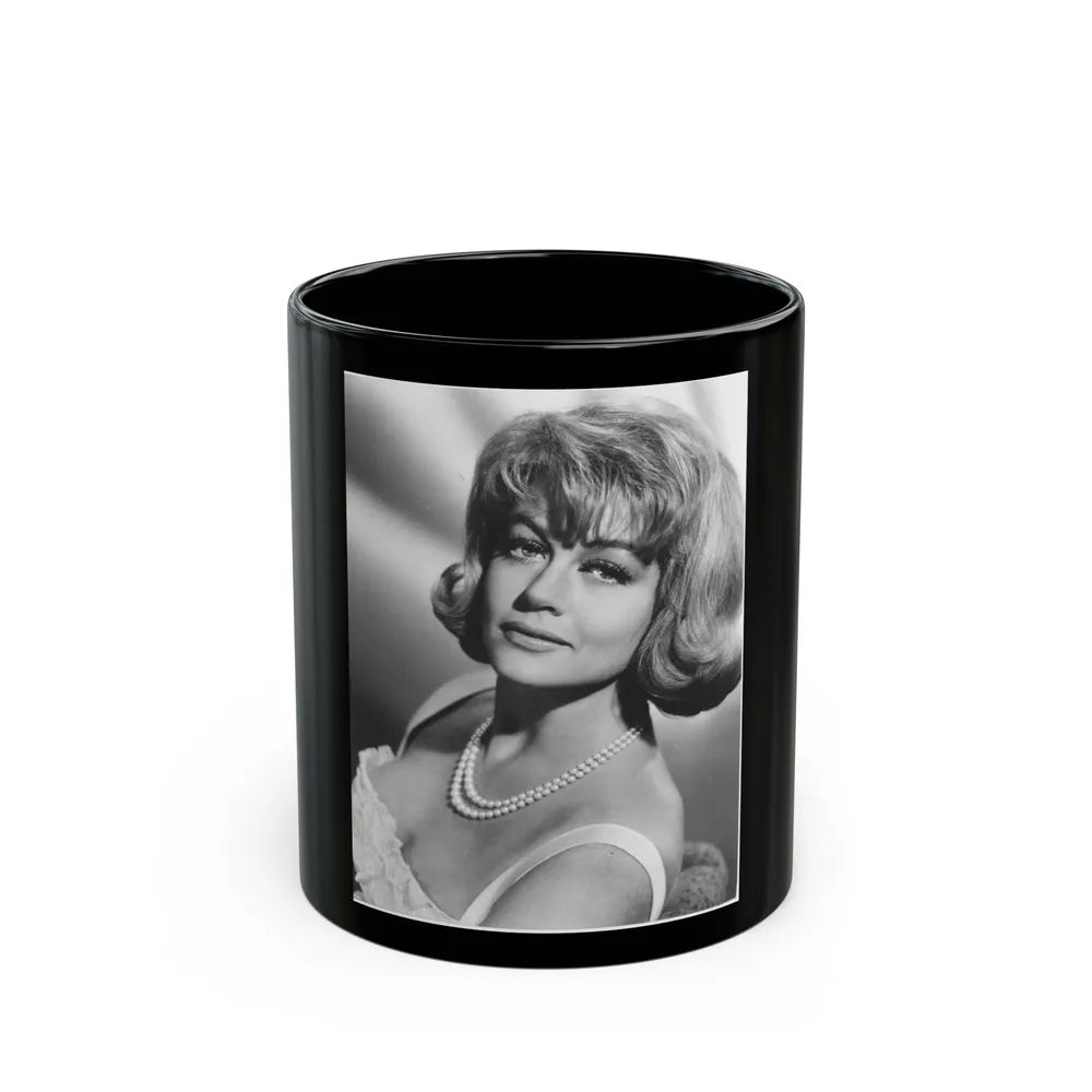 Dorothy Malone #214 (Vintage Female Icon) Black Coffee Mug-11oz-Go Mug Yourself