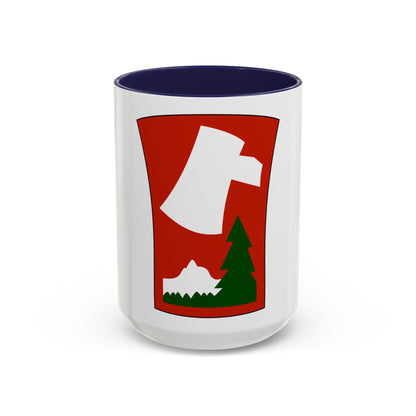 70th Infantry Division patch (U.S. Army) Accent Coffee Mug