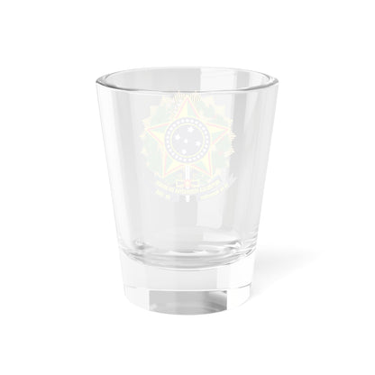 Coat of arms of Brazil (dark blue) - Shot Glass 1.5oz