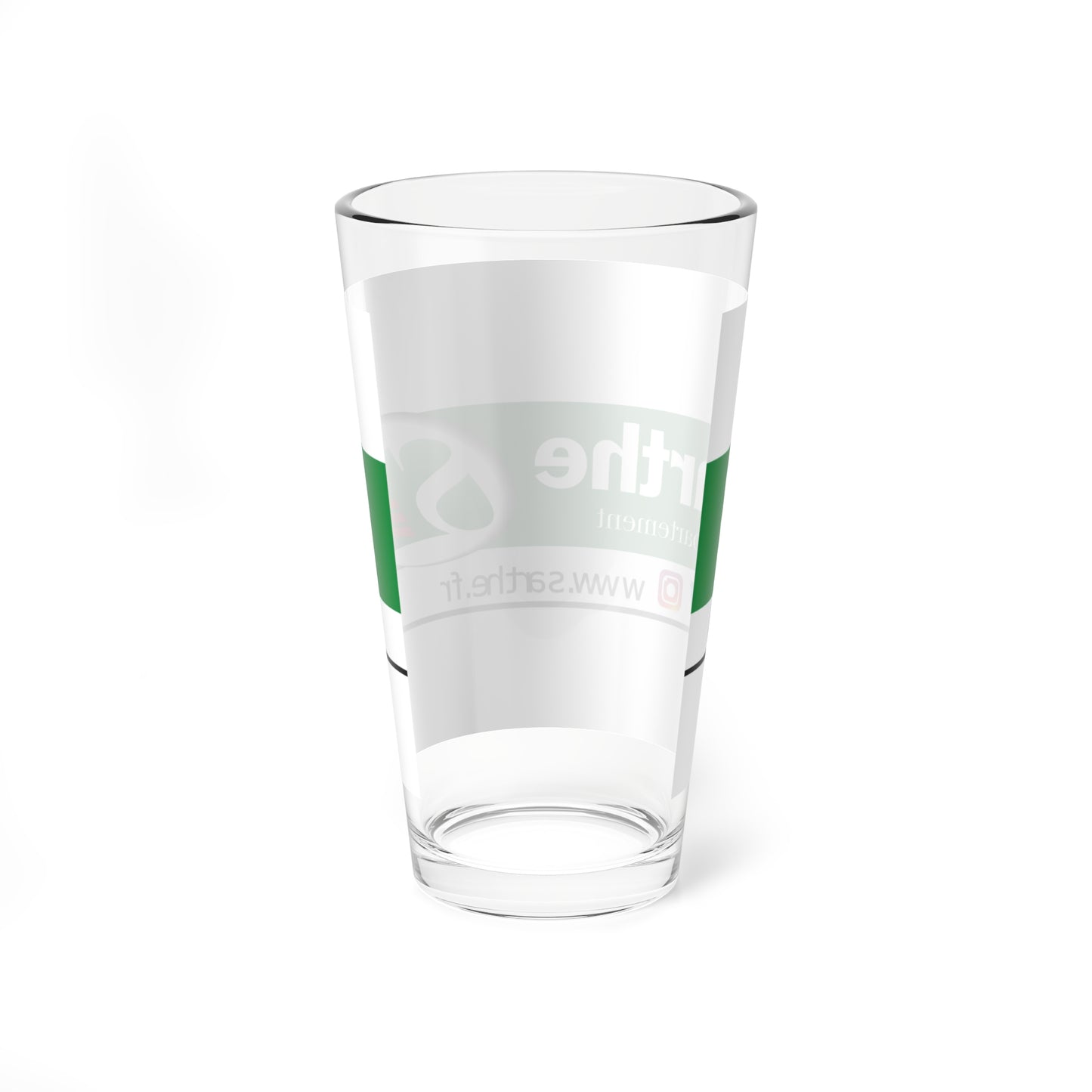Flag of the Department of Sarthe (France) Pint Glass 16oz