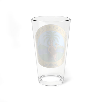 Escudo de Cartagena de Indias (Colombia) (Coat of Arms) Pint Glass 16oz