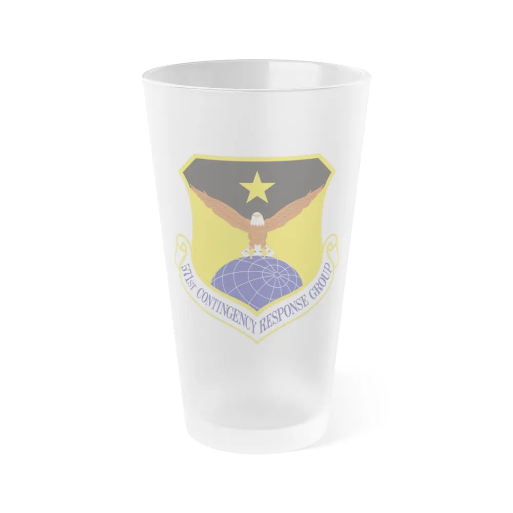 571st Contingency Response Group (U.S. Air Force) Frosted Pint Glass 16oz-16oz-Frosted-Go Mug Yourself