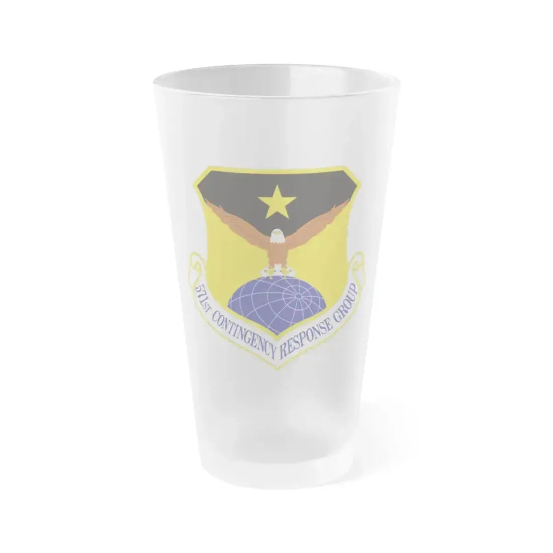 571st Contingency Response Group (U.S. Air Force) Frosted Pint Glass 16oz 16oz Frosted - Go Mug Yourself