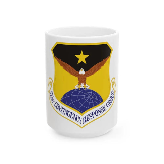 571st Contingency Response Group (U.S. Air Force) White Coffee Mug 15oz - Go Mug Yourself