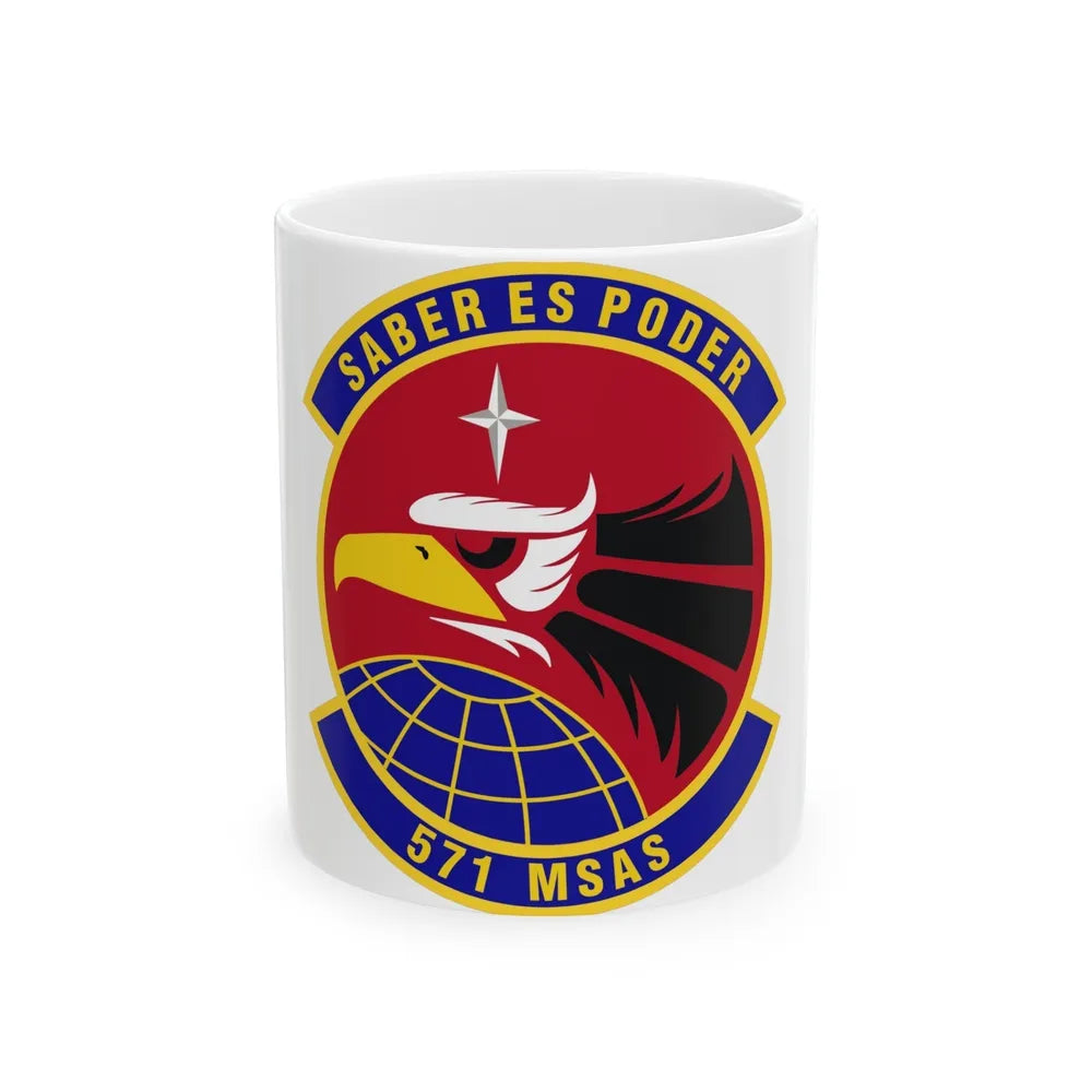 571st Mobility Support Advisory Squadron (U.S. Air Force) White Coffee Mug-11oz-Go Mug Yourself