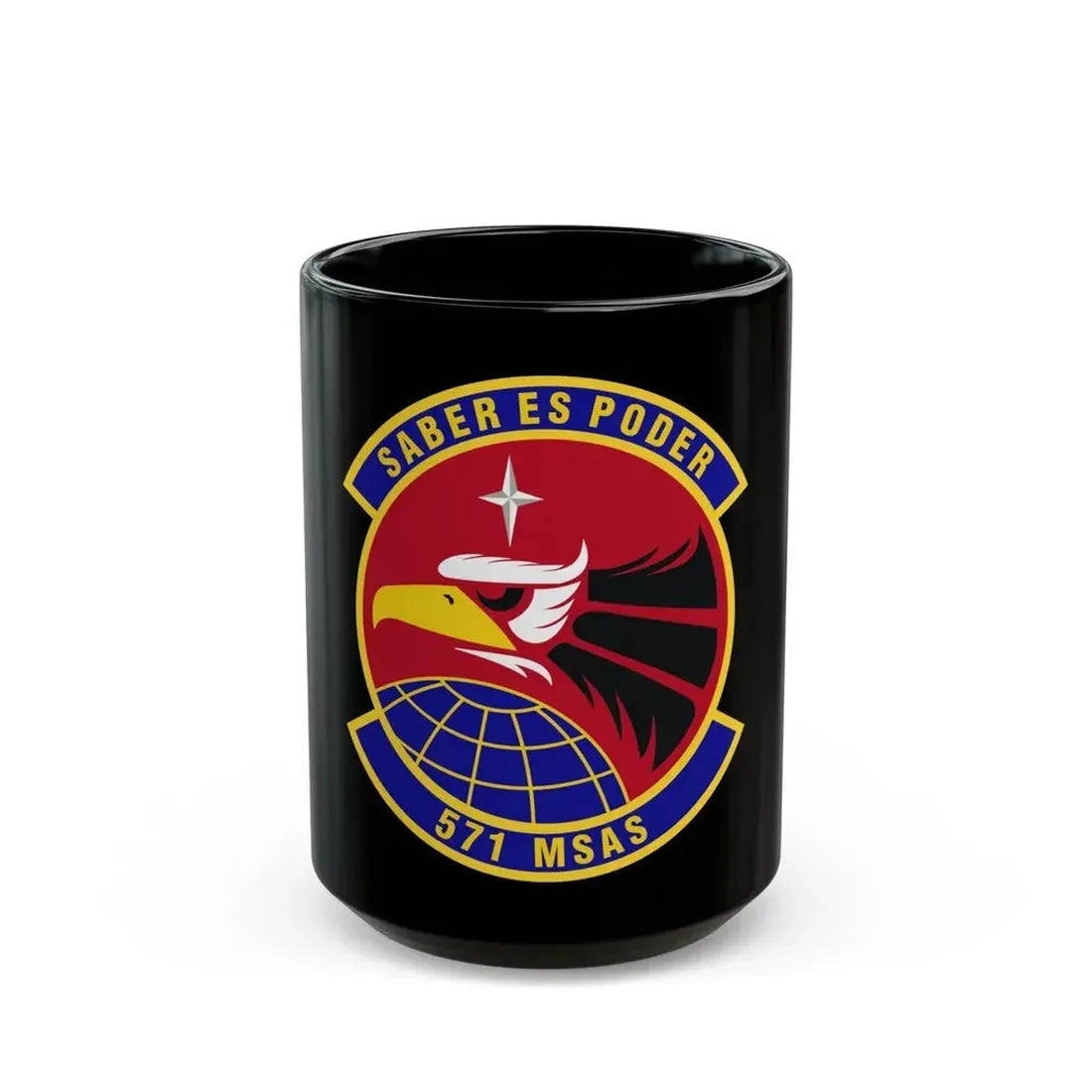 571st Mobility Support Advisory Squadron (U.S. Air Force) Black Coffee Mug 15oz - Go Mug Yourself