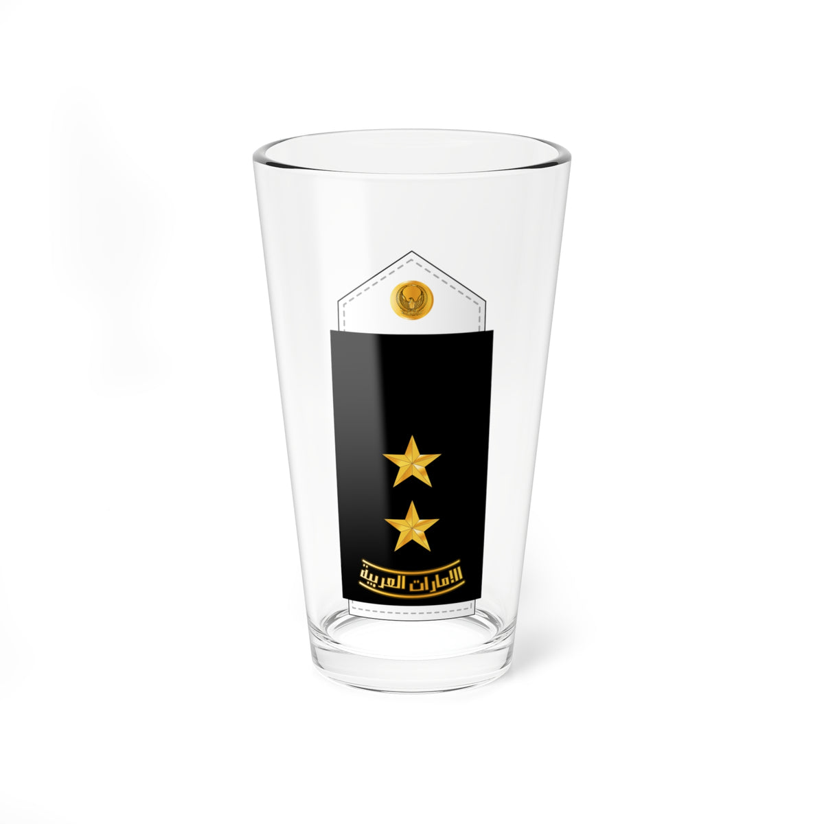 07 UAEN 1LT (United Arab Emirates) (Military Rank) Pint Glass 16oz