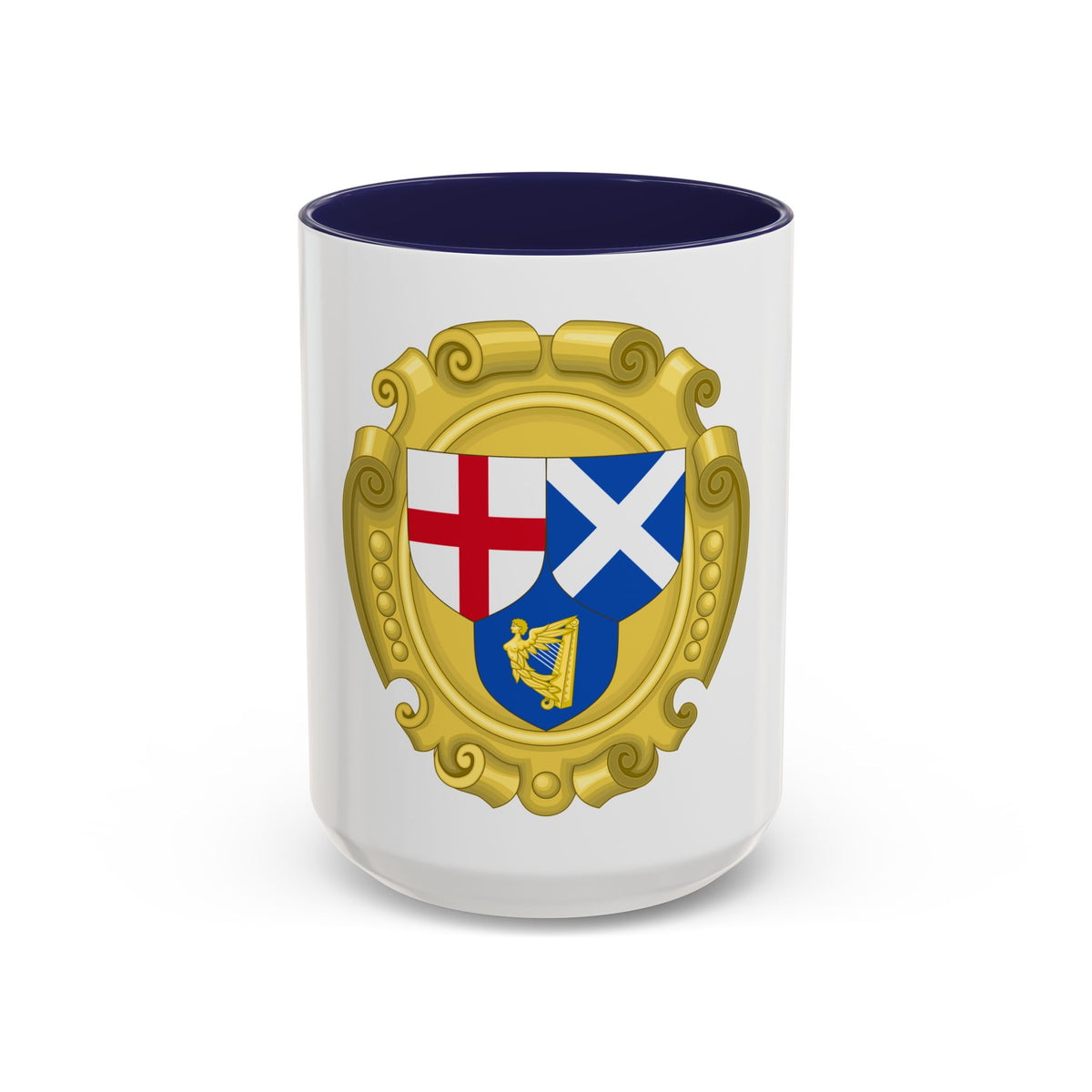 Coat of Arms of the Commonwealth of England, Scotland and Ireland - Accent Coffee Mug