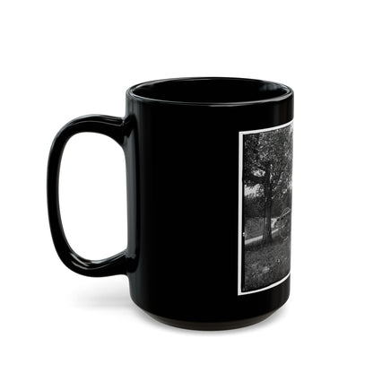 Cannons, Monument, And Cabin At Chickamauga And Chattanooga National Military Park (U.S. Civil War) Black Coffee Mug