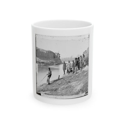 James River, Va. View Of The Completed Dutch Gap Canal (U.S. Civil War) White Coffee Mug