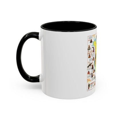 North America - Indians of (1973) (Map) Accent Coffee Mug