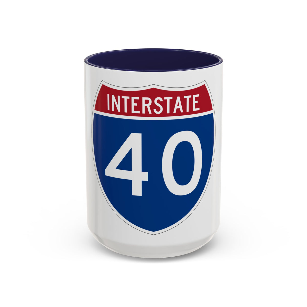 Interstate 40 (U.S. Highways) Accent Coffee Mug