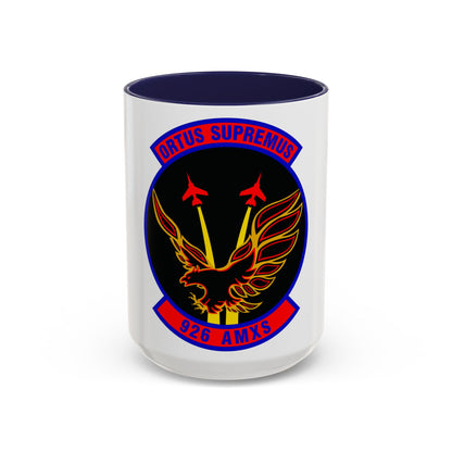 926 Aircraft Maintenance Squadron AFRC (U.S. Air Force) Accent Coffee Mug