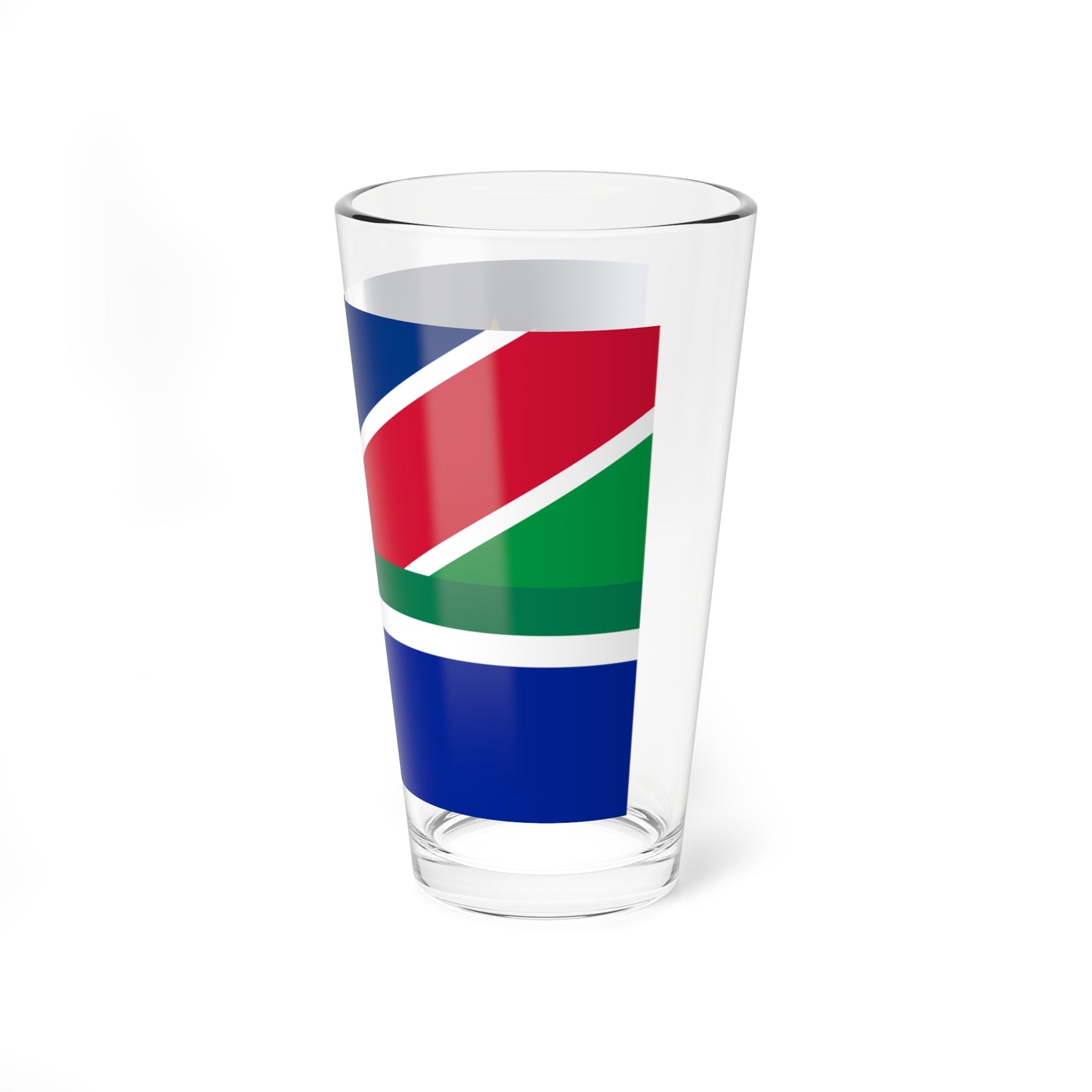 Flag of Namibia and South Africa (Namibia) Pint Glass 16oz