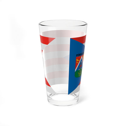 Flag of Porszombat (Hungary) Pint Glass 16oz