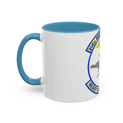 314th Medical Support Squadron (U.S. Air Force) Accent Coffee Mug