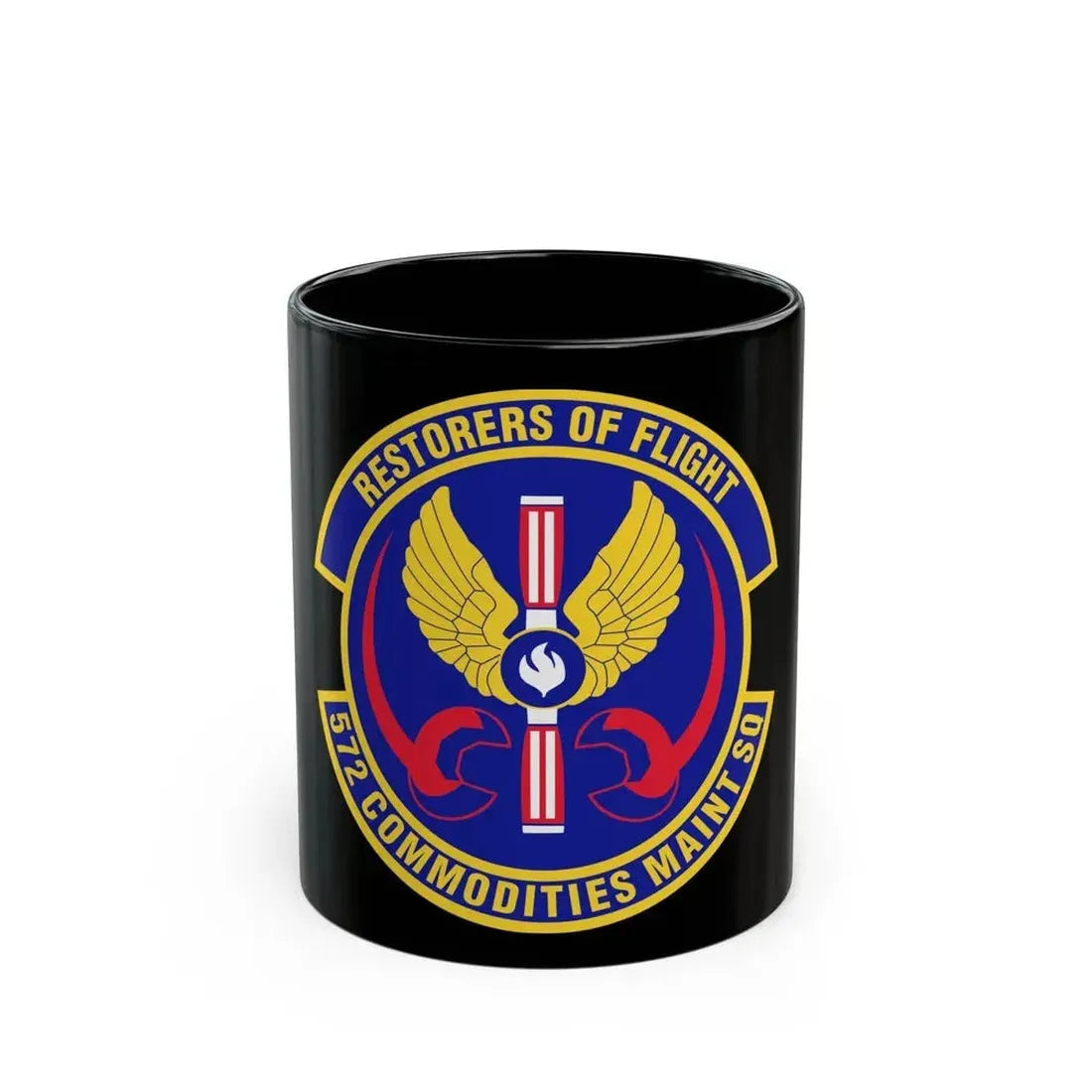 572d Commodities Maintenance Squadron (U.S. Air Force) Black Coffee Mug 11oz - Go Mug Yourself
