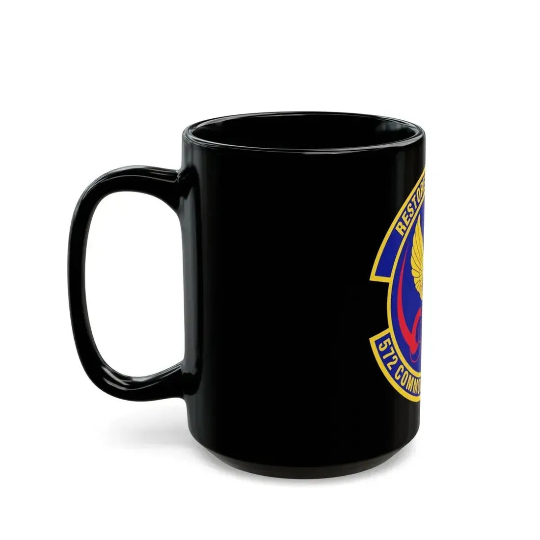 572d Commodities Maintenance Squadron (U.S. Air Force) Black Coffee Mug - Go Mug Yourself