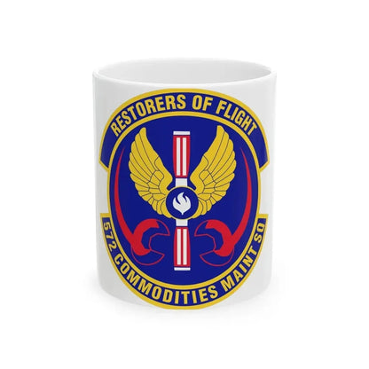 572d Commodities Maintenance Squadron (U.S. Air Force) White Coffee Mug 11oz - Go Mug Yourself