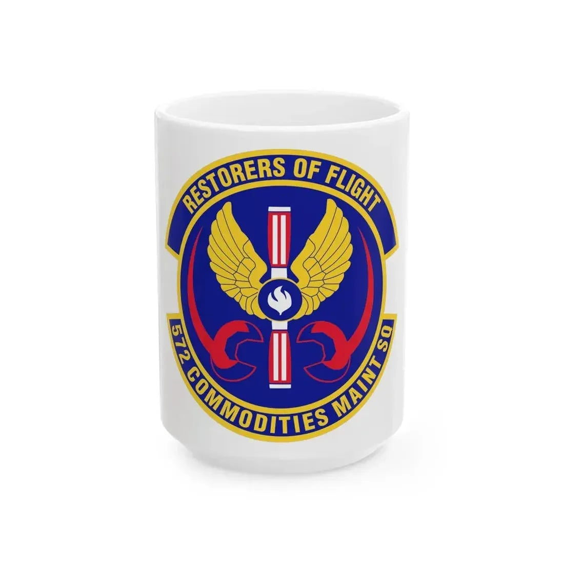 572d Commodities Maintenance Squadron (U.S. Air Force) White Coffee Mug 15oz - Go Mug Yourself