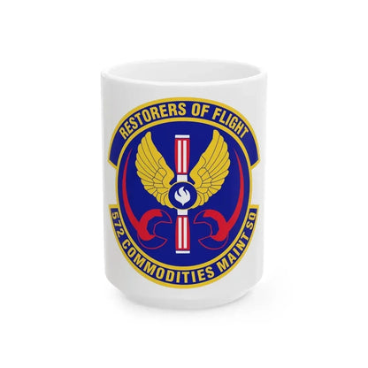 572d Commodities Maintenance Squadron (U.S. Air Force) White Coffee Mug 15oz - Go Mug Yourself