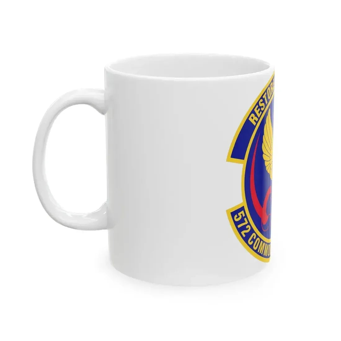 572d Commodities Maintenance Squadron (U.S. Air Force) White Coffee Mug - Go Mug Yourself