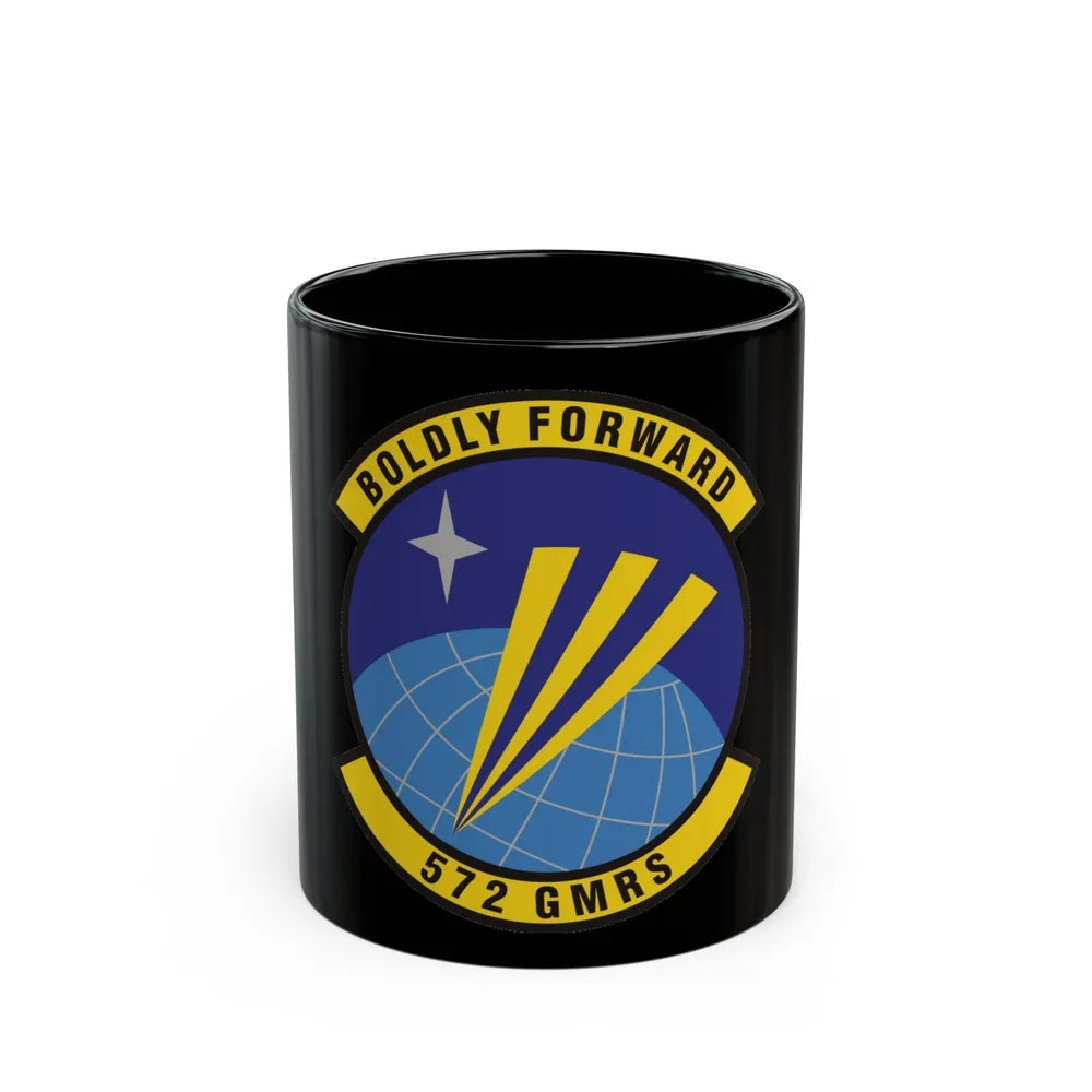 572d Global Mobility Readiness Squadron (U.S. Air Force) Black Coffee Mug-11oz-Go Mug Yourself