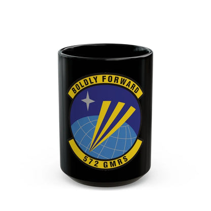 572d Global Mobility Readiness Squadron (U.S. Air Force) Black Coffee Mug-15oz-Go Mug Yourself