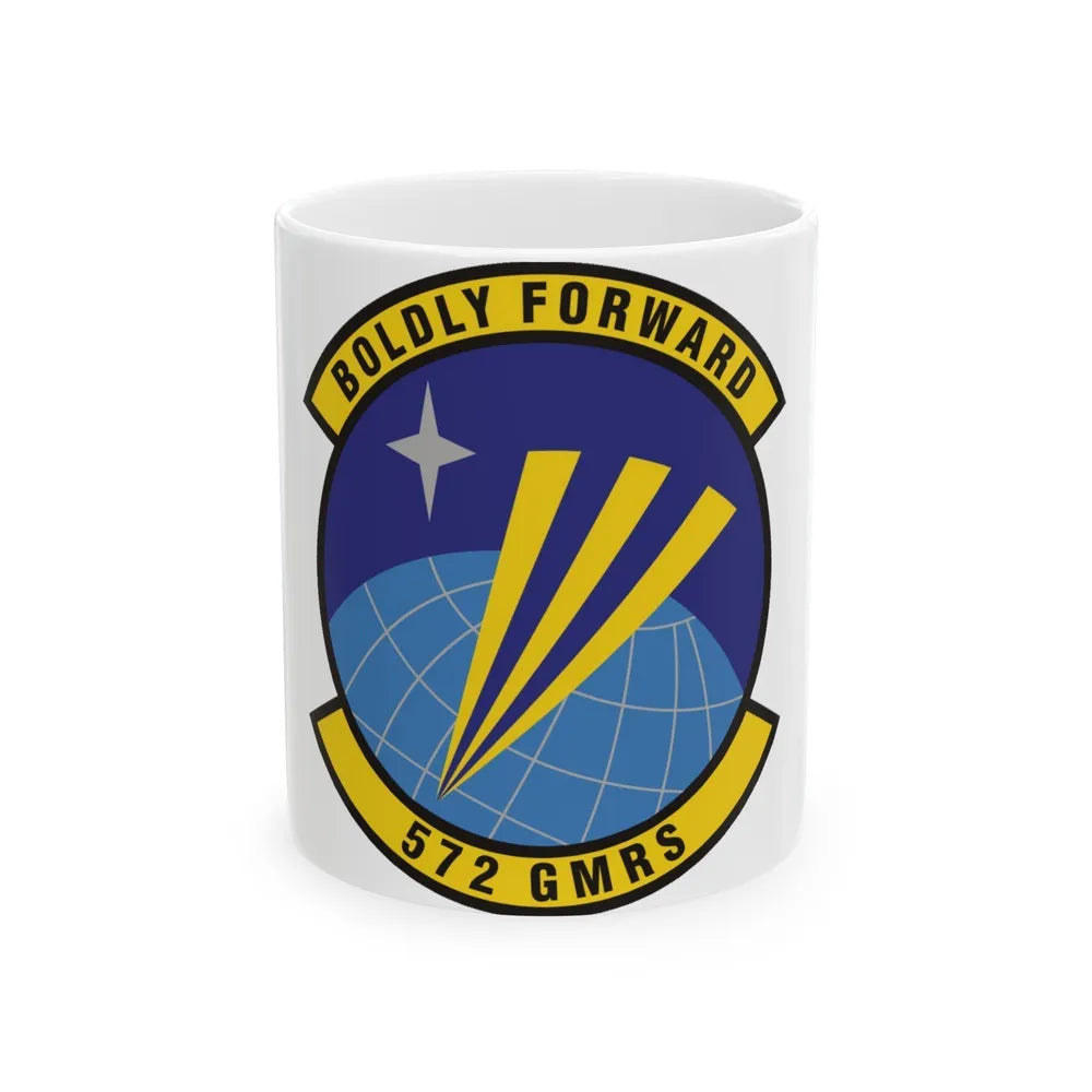 572d Global Mobility Readiness Squadron (U.S. Air Force) White Coffee Mug-11oz-Go Mug Yourself