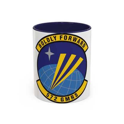 572d Global Mobility Readiness Squadron (U.S. Air Force) Accent Coffee Mug 11oz Navy - Go Mug Yourself