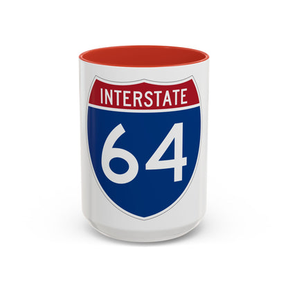Interstate 64 (U.S. Highways) Accent Coffee Mug