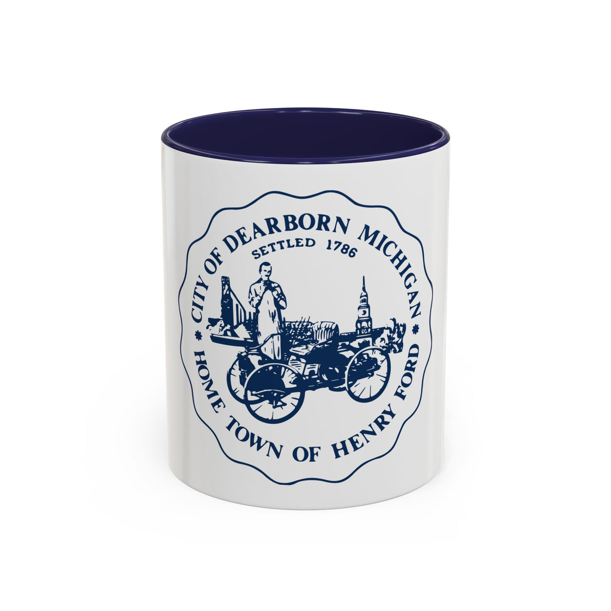 Seal of Dearborn Michigan - Accent Coffee Mug