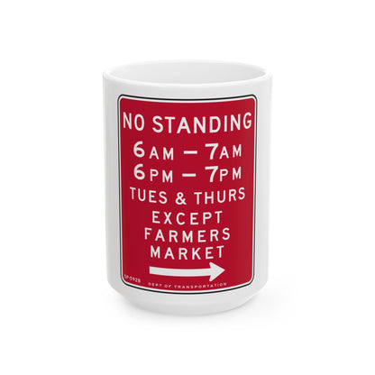 NYCDOT SP-592B (New York) (Road Sign) White Coffee Mug