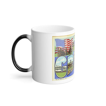 Greetings from Camp Grant Illinois (Greeting Postcards) Color Changing Mug 11oz