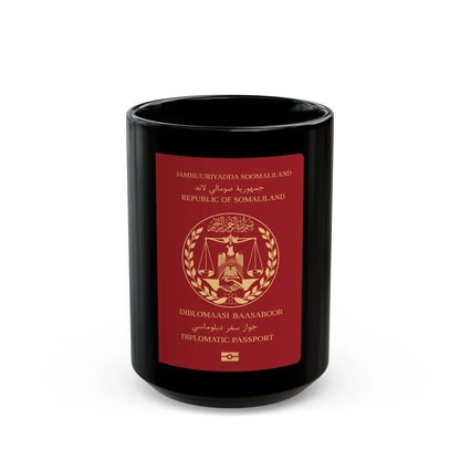 Somaliland Diplomatic Passport - Black Coffee Mug-15oz-Go Mug Yourself