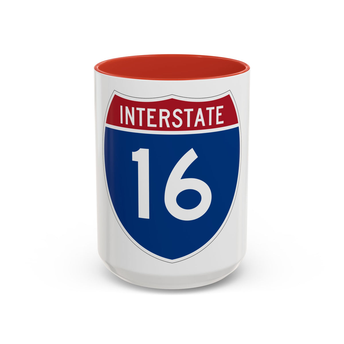 Interstate 16 (U.S. Highways) Accent Coffee Mug