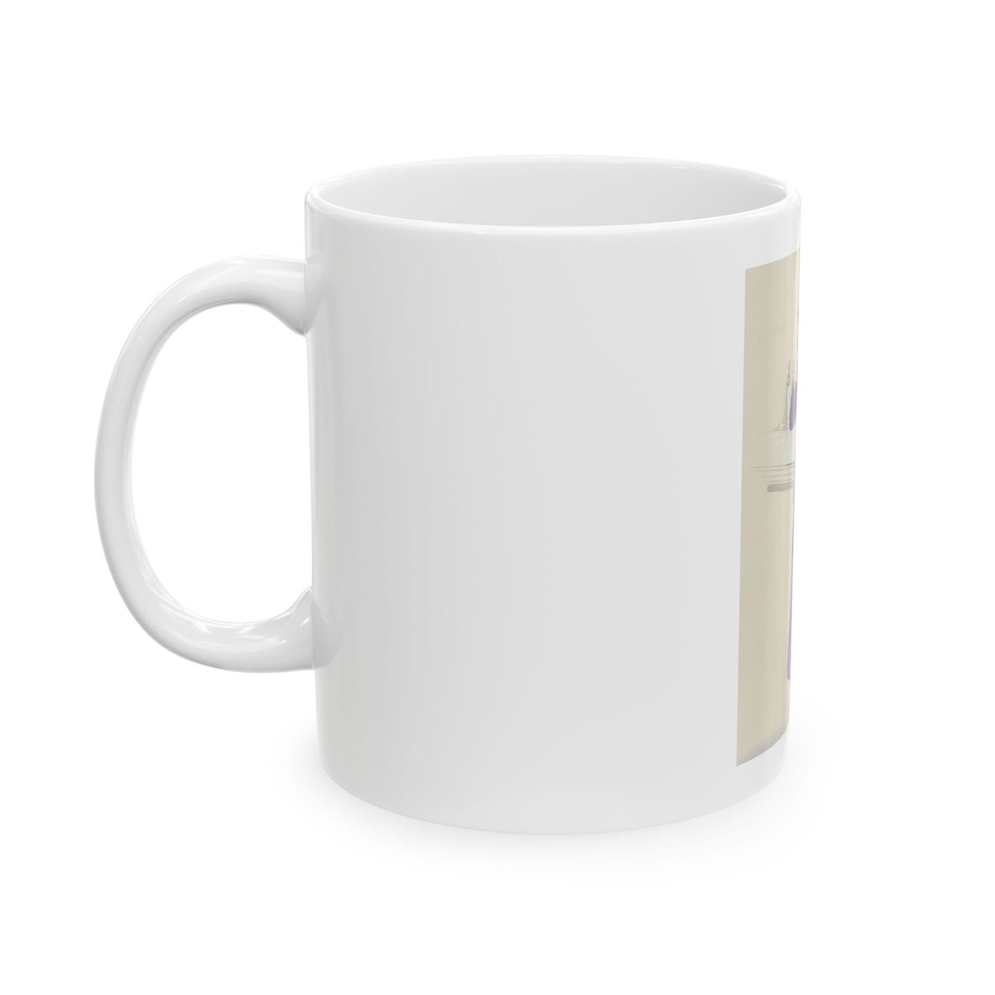 Girl with Hat Box, Coca-Cola advertisement - White Coffee Mug