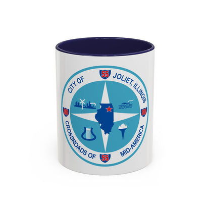 Seal of Joliet Illinois - Accent Coffee Mug