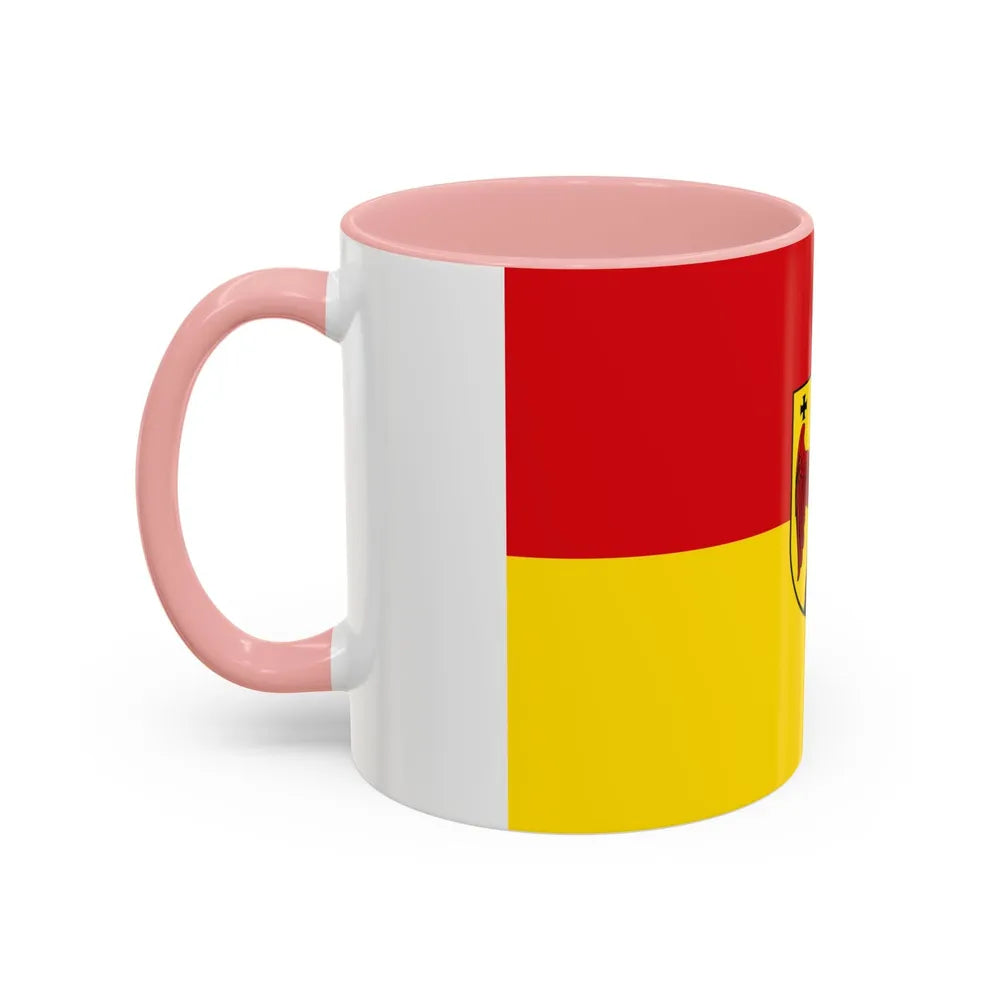 Flag of Burgenland Austria - Accent Coffee Mug-Go Mug Yourself