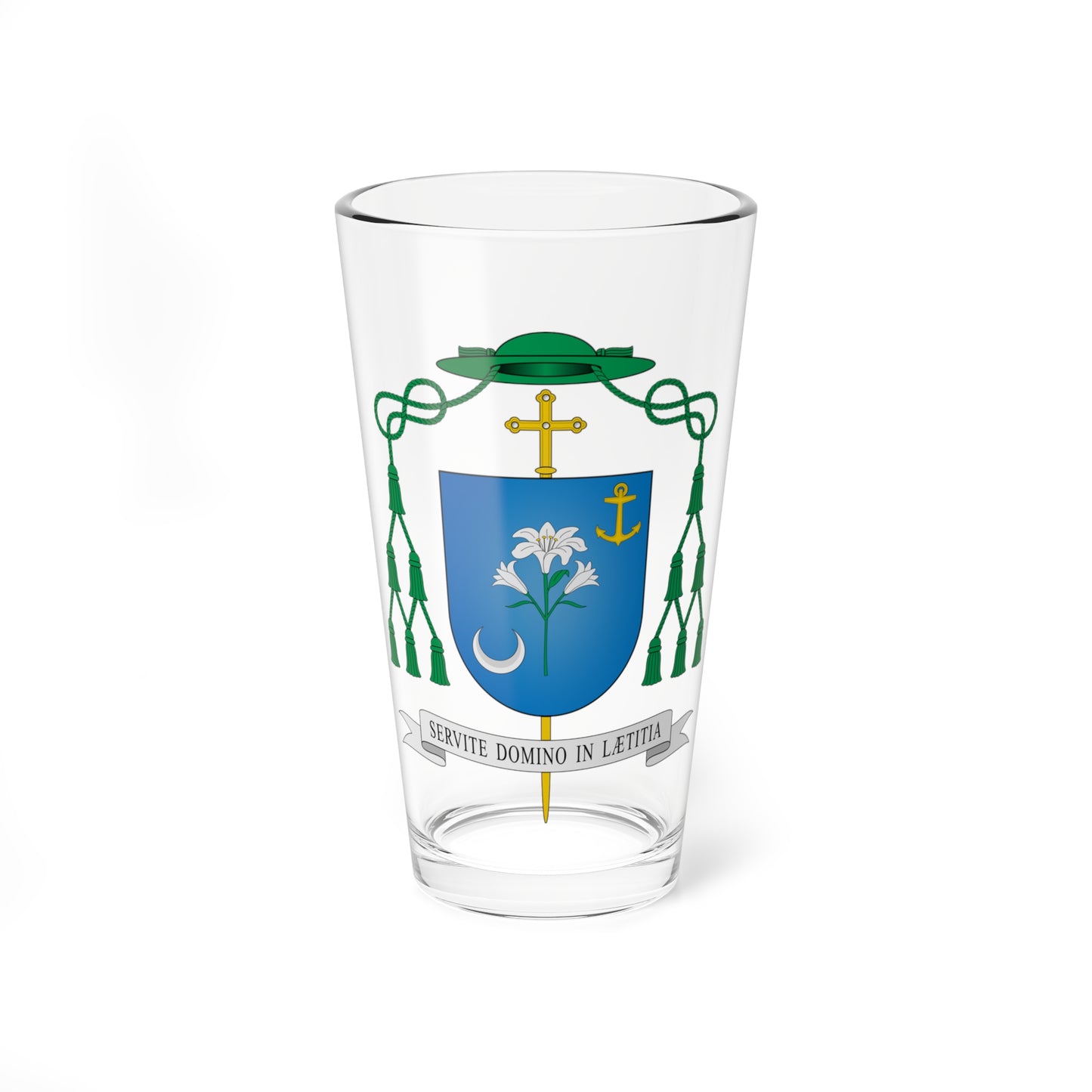 Escudo de Edmar José da Silva (Spain) (Coat of Arms) Pint Glass 16oz