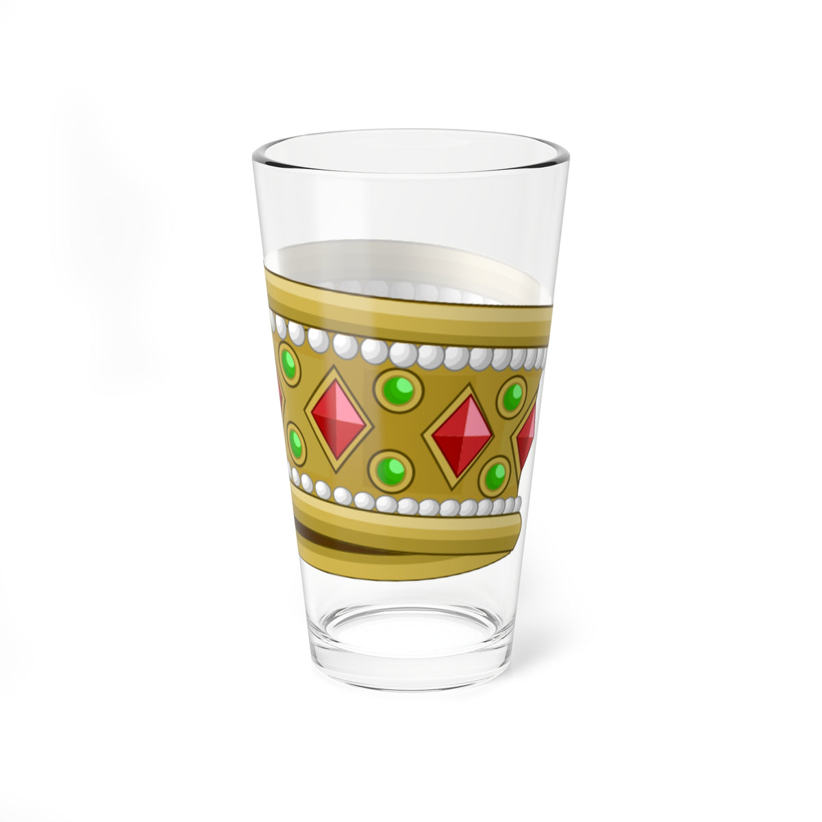 Iron crown of Lombardia historic depiction (Italy) (Coat of Arms) Pint Glass 16oz