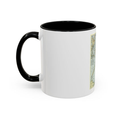 Philippines, The (1945) (Map) Accent Coffee Mug