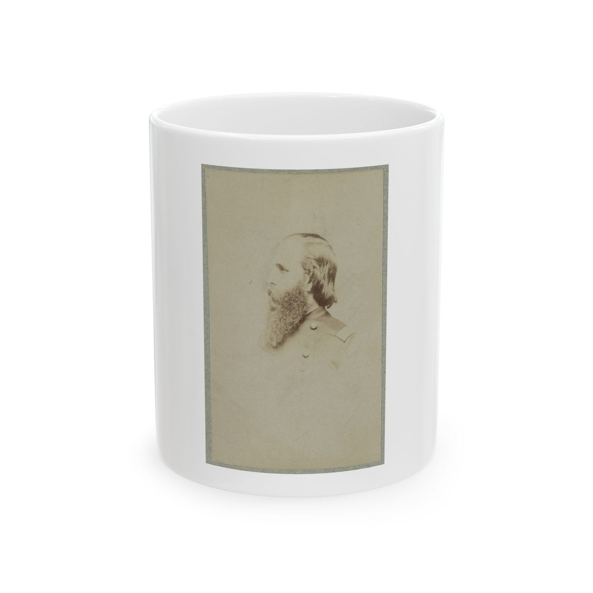 Unidentified General, Bust Portrait, Facing Left (U.S. Civil War) White Coffee Mug