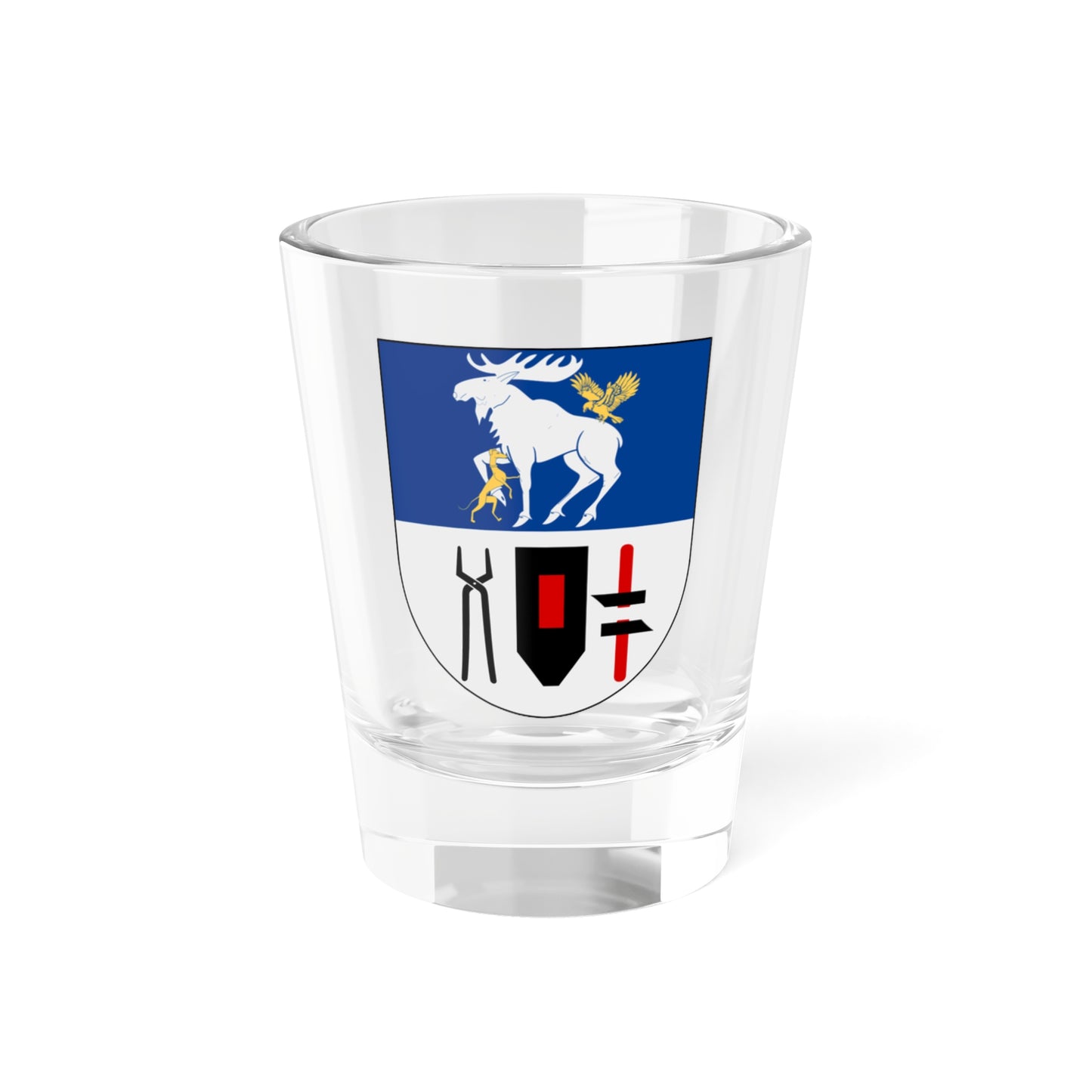 Jämtland län vapen (Sweden) (Coat of Arms) Shot Glass 1.5oz