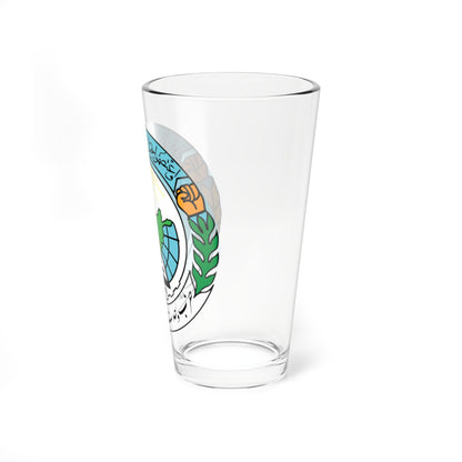 Emblem of Hezbe Wahdat (Afghanistan) (Coat of Arms) Pint Glass 16oz