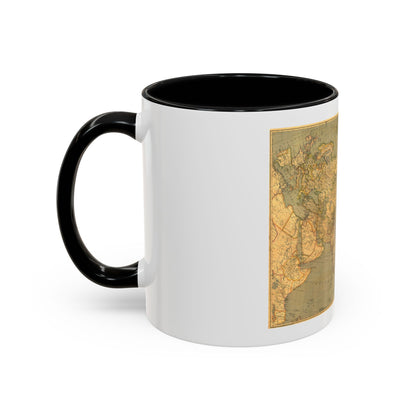 Asia and Adjacent Regions (1933) (Map) Accent Coffee Mug