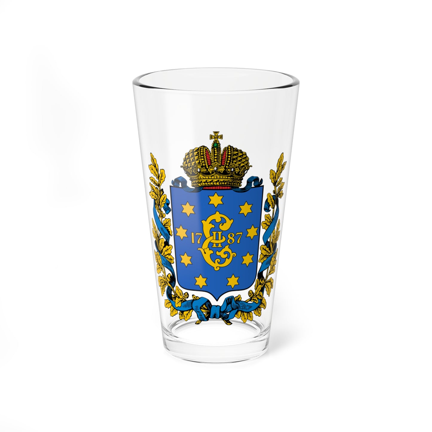 Coat of arms of Yekaterinoslav Governorate (Russia) (Coat of Arms) Pint Glass 16oz